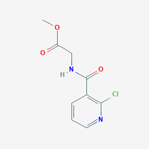 molecular formula C9H9ClN2O3 B1621551 Methyl 2-[[(2-chloro-3-pyridyl)carbonyl]amino]acetate CAS No. 245083-04-9