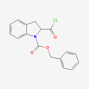 molecular formula C17H14ClNO3 B1621559 2-(氯代羰基)-1-吲哚甲酸苄酯 CAS No. 321309-39-1