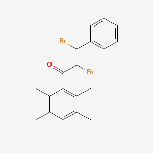 2,3-Dibromo-1-(2,3,4,5,6-pentamethylphenyl)-3-phenylpropan-1-one