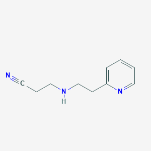 molecular formula C10H13N3 B1621566 3-[[2-(2-Pyridyl)ethyl]amino]propanenitrile CAS No. 91029-16-2