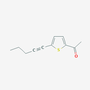 1-(5-Pent-1-ynyl-2-thienyl)ethan-1-one