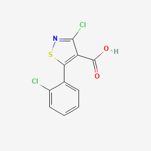 3-chloro-5-(2-chlorophenyl)-1,2-thiazole-4-carboxylic Acid