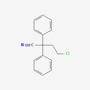 molecular formula C16H14ClN B1621574 4-Chloro-2,2-diphenylbutanenitrile CAS No. 68318-96-7