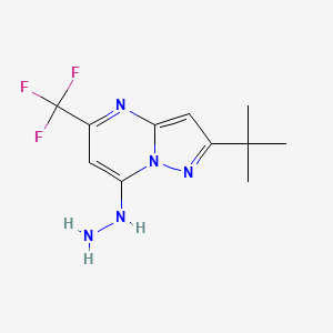 2-(Tert-butyl)-7-hydrazino-5-(trifluoromethyl)pyrazolo[1,5-a]pyrimidine