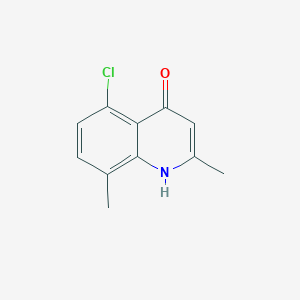 B1621593 5-Chloro-2,8-dimethyl-4-quinolinol CAS No. 21629-50-5