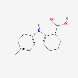 B1621606 6-Methyl-2,3,4,9-tetrahydro-1H-carbazole-1-carboxylic acid CAS No. 49844-27-1