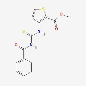 molecular formula C14H12N2O3S2 B1621618 3-{[(苯甲酰氨基)氨基羰基]氨基}-2-噻吩甲酸甲酯 CAS No. 178675-17-7