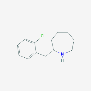 molecular formula C13H18ClN B1621672 2-[(2-氯苯基)甲基]氮杂环己烷 CAS No. 68841-13-4