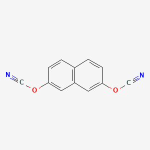 molecular formula C12H6N2O2 B1621690 Cyanic acid, 2,7-naphthalenediyl ester CAS No. 93120-66-2