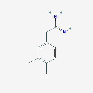 molecular formula C10H14N2 B1621707 2-(3,4-Dimethylphenyl)acetimidamide CAS No. 6511-96-2