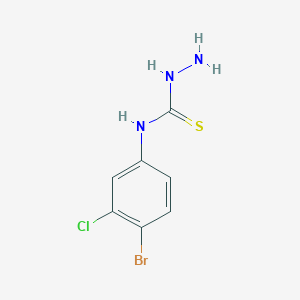 [(4-Bromo-3-chlorophenyl)amino]hydrazinomethane-1-thione