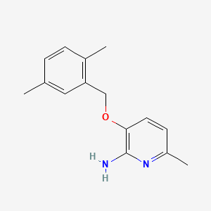 3-[(2,5-Dimethylphenyl)methoxy]-6-methylpyridin-2-amine