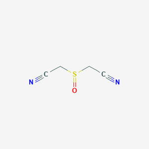 molecular formula C4H4N2OS B1621731 2-[(Cyanomethyl)sulfinyl]acetonitrile CAS No. 175136-86-4