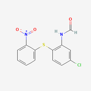 molecular formula C13H9ClN2O3S B1621751 N-(5-Chloro-2-((2-nitrophenyl)thio)phenyl)formamide CAS No. 93856-86-1