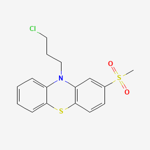 molecular formula C16H16ClNO2S2 B1621756 10-(3-Chloropropyl)-2-(methylsulphonyl)-10H-phenothiazine CAS No. 40051-30-7