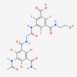molecular formula C24H21Br3I3N5O8 B1621766 Ioxabrolic acid CAS No. 96191-65-0