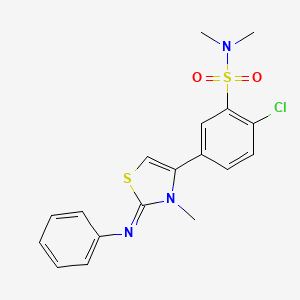 molecular formula C18H18ClN3O2S2 B1621769 Metibride CAS No. 77989-60-7
