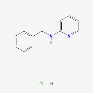 molecular formula C12H13ClN2 B1621770 Pyridine, 2-benzylamino-, hydrochloride CAS No. 67465-04-7