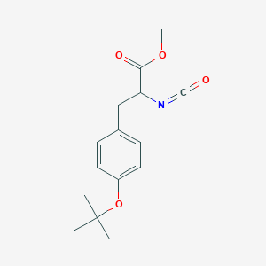 molecular formula C15H19NO4 B1621776 Methyl 2-isocyanato-3-[4-[(2-methylpropan-2-yl)oxy]phenyl]propanoate CAS No. 808764-19-4