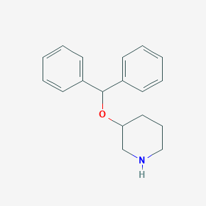 molecular formula C18H21NO B1621789 3-(Diphenylmethoxy)piperidine CAS No. 78503-38-5