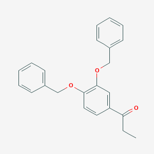 molecular formula C23H22O3 B016218 1-[3,4-双(苯甲氧基)苯基]丙-1-酮 CAS No. 17269-65-7