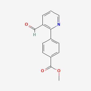 molecular formula C14H11NO3 B1621800 Methyl 4-(3-formylpyridin-2-yl)benzoate CAS No. 885950-15-2