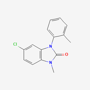 molecular formula C15H13ClN2O B1621804 2H-Benzimidazol-2-one, 1,3-dihydro-5-chloro-3-(2-methylphenyl)-1-methyl- CAS No. 79759-72-1
