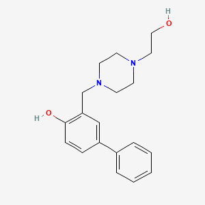 molecular formula C19H24N2O2 B1621805 4-(2-Hydroxy-5-phenylbenzyl)-1-piperazineethanol CAS No. 106609-35-2