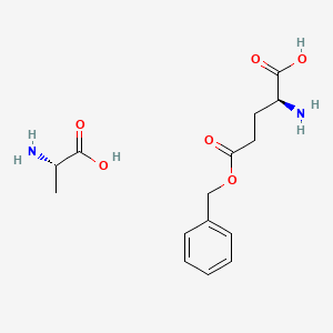 molecular formula C15H22N2O6 B1621813 gamma-Benzylglutamate-alanine copolymer CAS No. 37475-30-2
