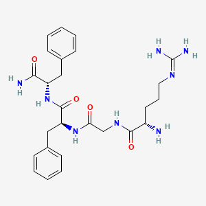 molecular formula C26H36N8O4 B1621814 Insulin B-chain tetrapeptide amide B22-B25 CAS No. 34367-74-3