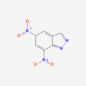 molecular formula C7H4N4O4 B1621818 5,7-dinitro-5H-indazole CAS No. 31208-76-1