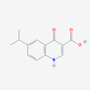 molecular formula C13H13NO3 B1621830 4-氧代-6-丙-2-基-1H-喹啉-3-甲酸 CAS No. 64321-62-6