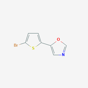 molecular formula C7H4BrNOS B1621843 5-(5-溴-2-噻吩基)-1,3-恶唑 CAS No. 321309-25-5