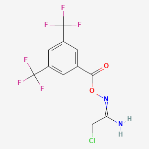 molecular formula C11H7ClF6N2O2 B1621856 [(1-Amino-2-chloroethylidene)amino] 3,5-bis(trifluoromethyl)benzoate CAS No. 287198-13-4