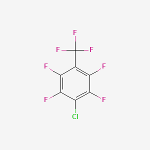 molecular formula C7ClF7 B1621864 1-Chloro-2,3,5,6-tetrafluoro-4-(trifluoromethyl)benzene CAS No. 40885-89-0