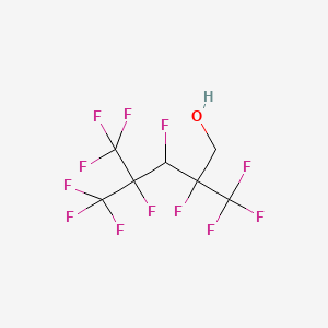 molecular formula C7H4F12O B1621865 2,3,4,5,5,5-Hexafluoro-2,4-bis(trifluoromethyl)pentan-1-ol CAS No. 25065-50-3