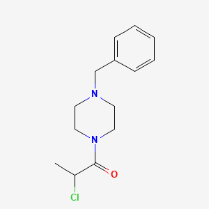 molecular formula C14H19ClN2O B1621873 1-(4-Benzylpiperazin-1-yl)-2-chloropropan-1-one CAS No. 301334-99-6
