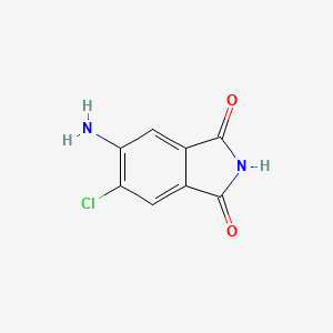 molecular formula C8H5ClN2O2 B1621880 5-Amino-6-chloroisoindoline-1,3-dione CAS No. 5566-48-3