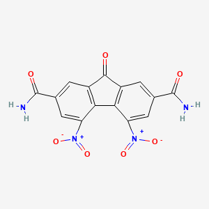 molecular formula C15H8N4O7 B1621881 4,5-二硝基-9-氧代-9H-芴-2,7-二甲酰胺 CAS No. 213598-63-1