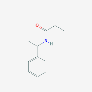molecular formula C12H17NO B1621886 2-methyl-N-(1-phenylethyl)propanamide CAS No. 72924-95-9