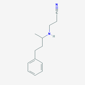 B1621888 3-[(1-Methyl-3-phenylpropyl)amino]propionitrile CAS No. 302785-50-8