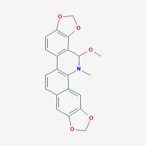 molecular formula C21H17NO5 B162190 6-Methoxydihydrosanguinarine CAS No. 72401-54-8
