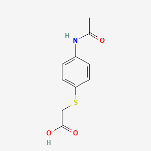 B1621901 2-(4-acetamidophenyl)sulfanylacetic Acid CAS No. 3406-74-4