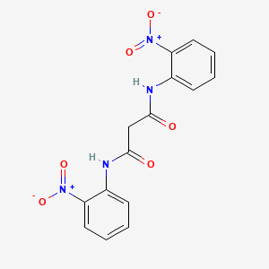 molecular formula C15H12N4O6 B1621907 N,N'-双(2-硝基苯基)丙二酰胺 CAS No. 96331-35-0