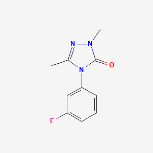 molecular formula C10H10FN3O B1621912 4-(3-Fluorophenyl)-1,3-dimethyl-1H-1,2,4-triazol-5(4H)-one CAS No. 860786-18-1