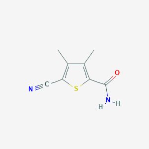 molecular formula C8H8N2OS B1621918 5-Cyano-3,4-dimethylthiophene-2-carboxamide CAS No. 70541-97-8