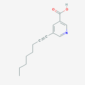 molecular formula C14H17NO2 B1621920 5-Oct-1-ynylnicotinic acid CAS No. 845266-29-7