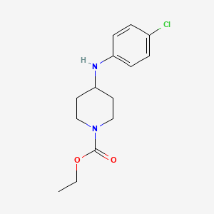 molecular formula C14H19ClN2O2 B1621921 Ethyl 4-[(4-chlorophenyl)amino]piperidine-1-carboxylate CAS No. 37656-66-9