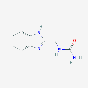 molecular formula C9H10N4O B162193 N-[(1H-Benzimidazol-2-yl)methyl]urea CAS No. 135252-39-0