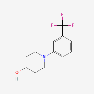 molecular formula C12H14F3NO B1621938 1-[3-(Trifluoromethyl)phenyl]piperidin-4-ol CAS No. 71989-92-9